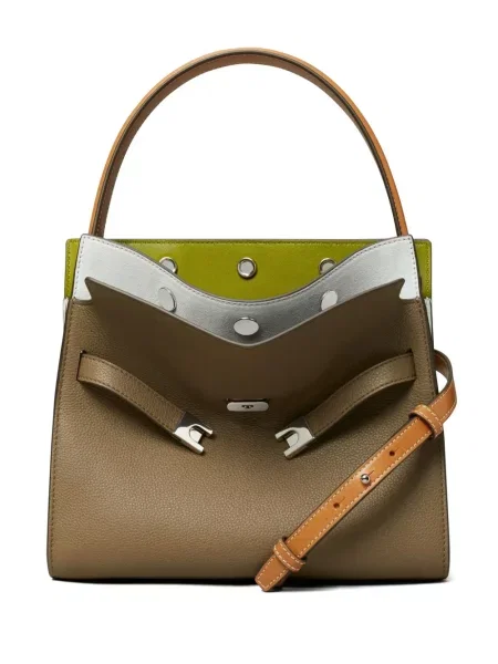 Mažas satchel Tory Burch ruda