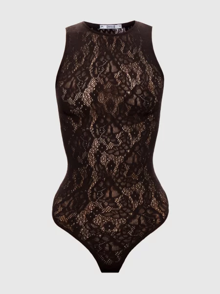 Коричневе боді INFINITE ROSE Wolford рожеве