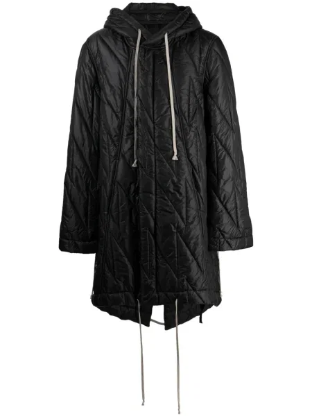 Parka Rick Owens Drkshdw s kapucí černá