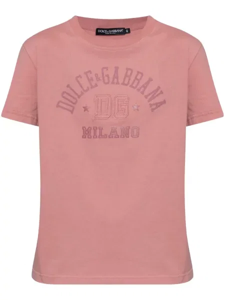 Tricou Dolce & Gabbana cu imagine roz