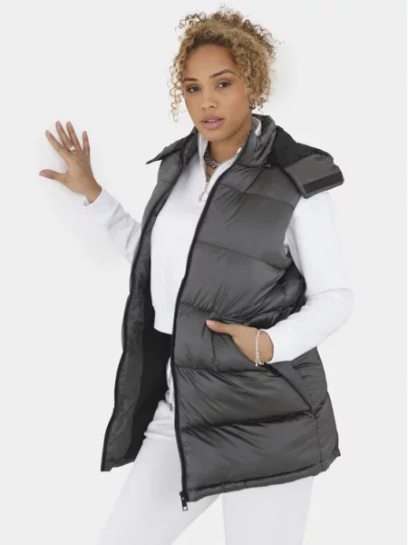 Brave Soul Безрукавка LJK-NEEMAGILET Straight Fit сірий