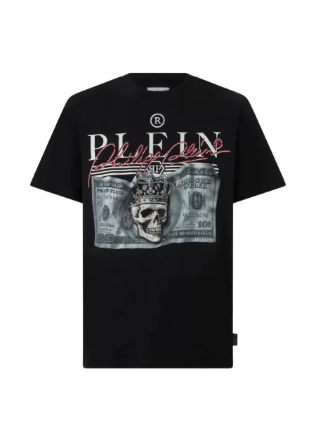 Tricou Philipp Plein cu imagine negru
