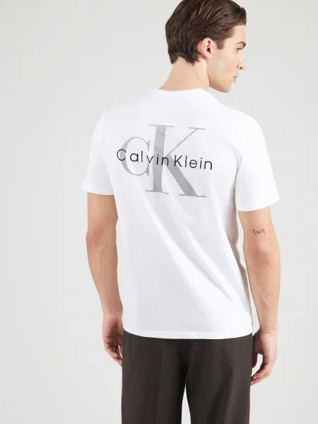 Calvin Klein Jeans Tričko sivá biela čierna