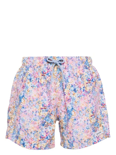 Slip de baie Boardies cu model floral cu imagine roz