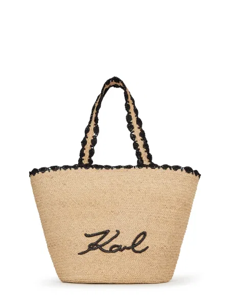 Geantă KARL LAGERFELD bej