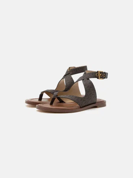 MICHAEL Michael Kors Žabky IRENE / tmavohnedá hnedá