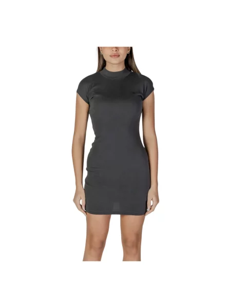 Calvin Klein Jeans sukienka szary mini dopasowana czarna