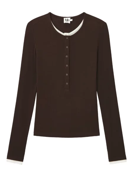 Długa koszulka B+ab brązowa