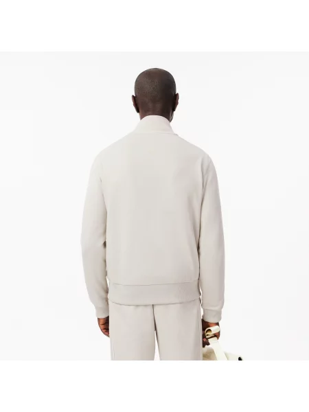 Lacoste Kurtka Dresowa Paris Piqué Zapinana Z Przodu Na szara
