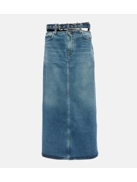 Fustă din denim Y/project albastru