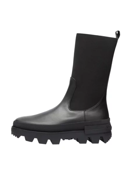Sztyblety Moncler skórzane czarne
