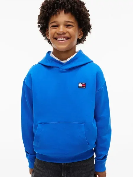 Tommy Hilfiger hanorac cu glugă pentru copii din albastru