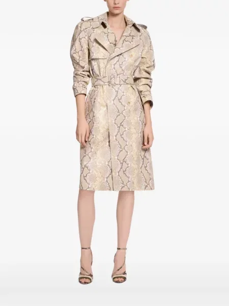 Двуредно палто Elie Saab с принт