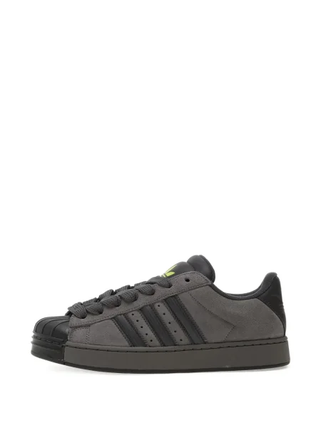 Tricou Adidas din fleece cu dungi scurt albastru