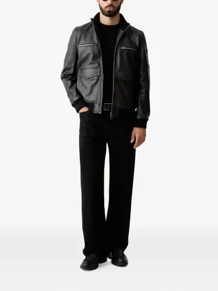 Pulover Guess cu broderie negru