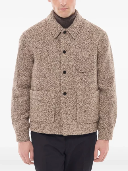 Geacă Fursac din tweed maro