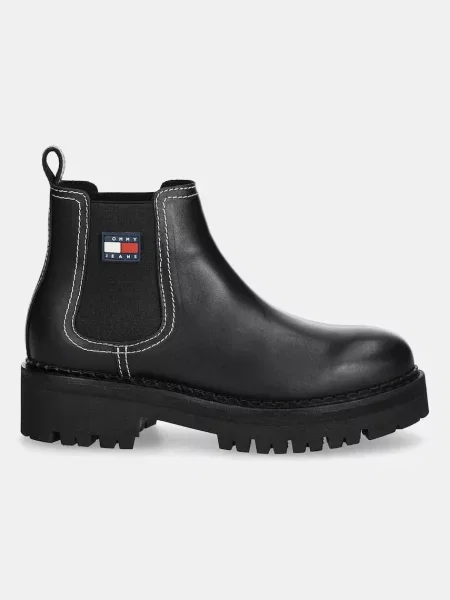 Tommy Jeans Chelsea čižmy čierna