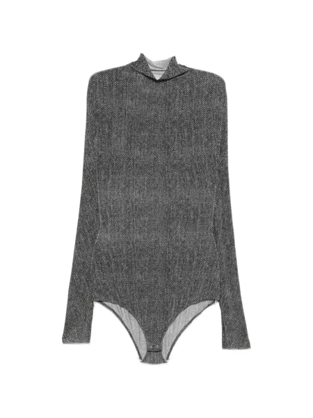 Tricou Maison Margiela cu imagine cu model herringbone gri