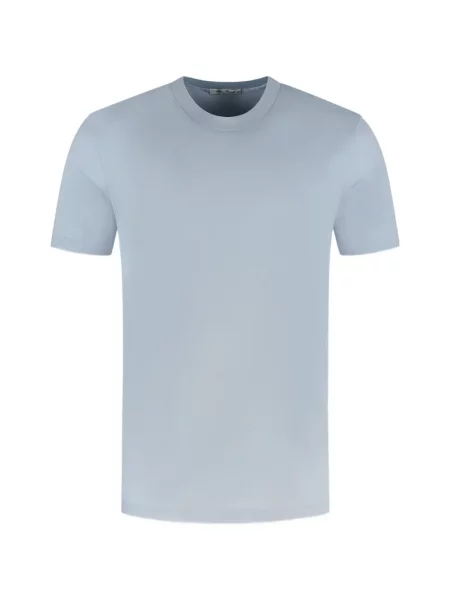Tricou Stefan Brandt cu decolteu rotund albastru