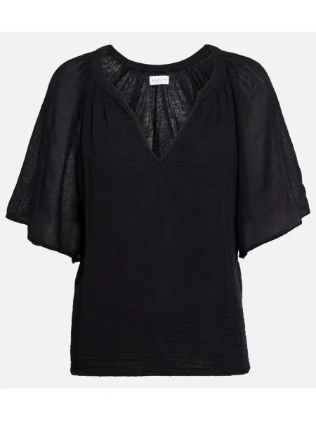 Top Velvet de catifea negru