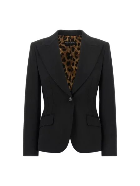 Marynarka Dolce And Gabbana wełniana czarna