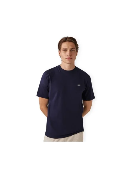 Tricou Autry cu broderie albastru