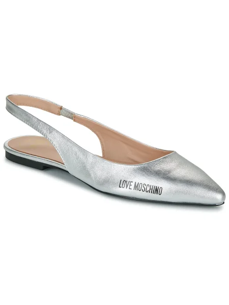 Pantofi Love Moschino argintiu