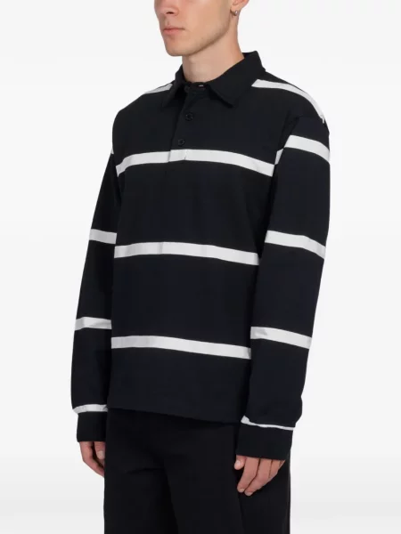 Lung tricou polo Minimum negru