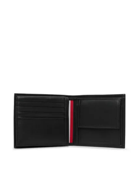 Tommy Hilfiger Pénztárca Th Seasonal Extra Cc And Coin fekete