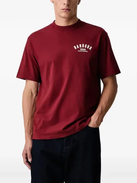 Tricou Barbour cu imagine roșu