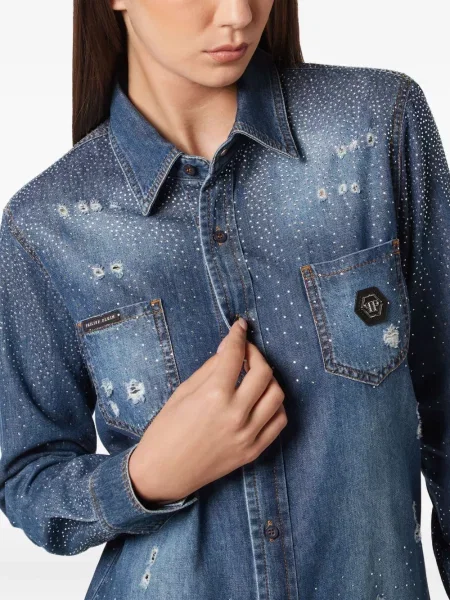 Cămașă Philipp Plein albastru