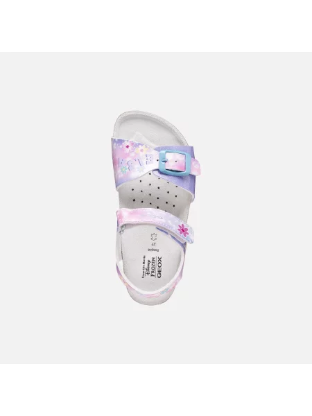 Geox Szandál J Adriel Girl M Lila fehér