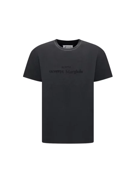 Koszulka Maison Margiela z logo czarna