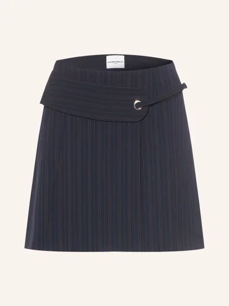 Claudie Pierlot Spódnica W Stylu Kopertowym blau granatowa
