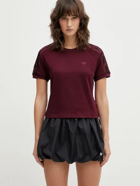 KOSZULKA LACE CALI bordowa