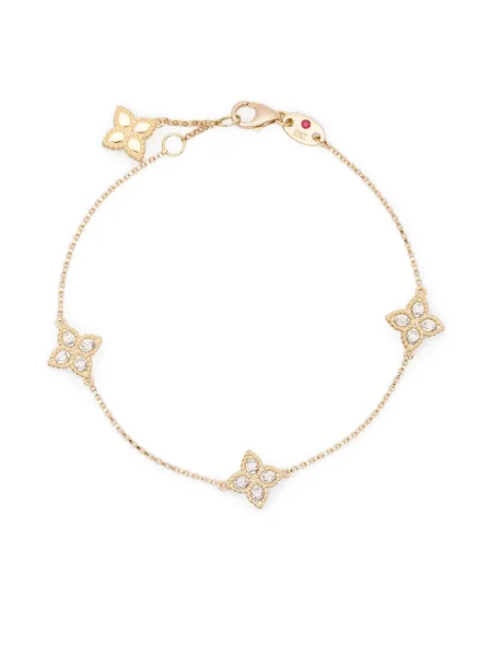 Diamant brăţară Roberto Coin cu model floral galben