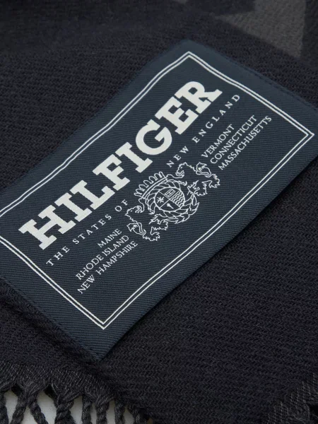 Вовняний шарф Tommy Hilfiger синій