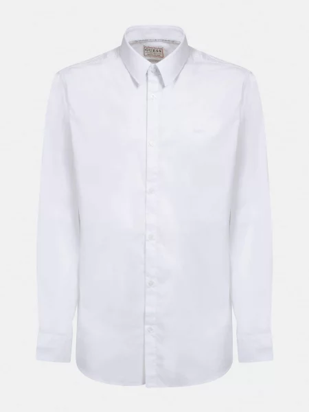 Dolgo srajca Guess z dolgimi rokavi bela