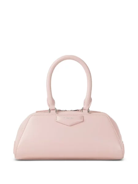 Kožna torbica Givenchy ružičasta