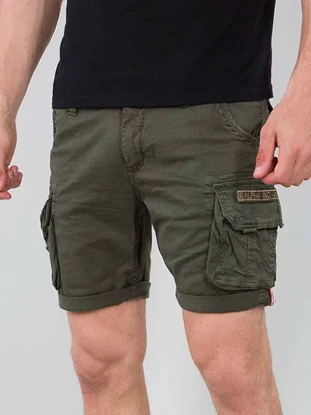 Alpha Industries pantaloni scurți din verde