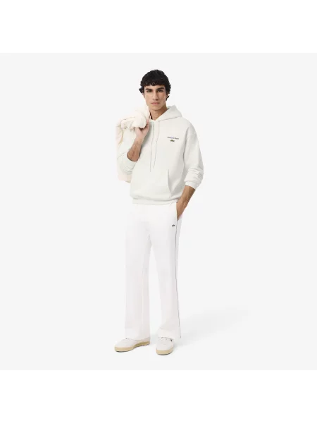 Lacoste Bluza Polarowa Z Nadrukiem biały