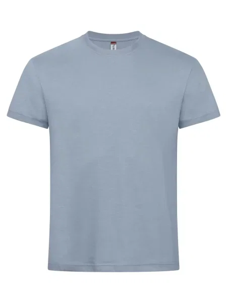 Clique New Classic-T koszulka z ringspun bawełny – Soft blue niebieska