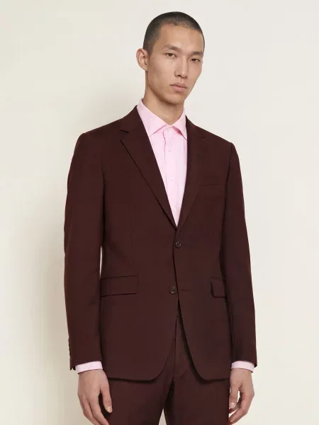 Tiger Of Sweden Oblekové Sako Justin Extra Slim Fit desert plum