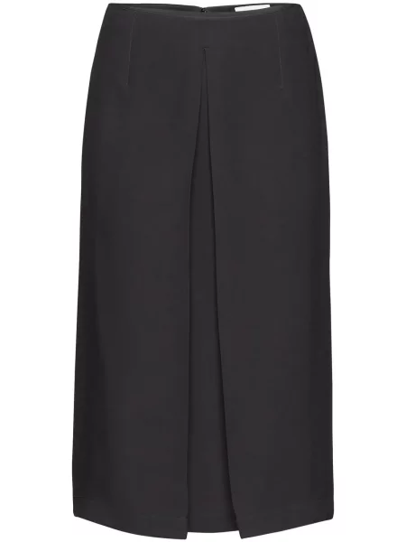 Fusta plisata Ferragamo plisată până la genunchi negru
