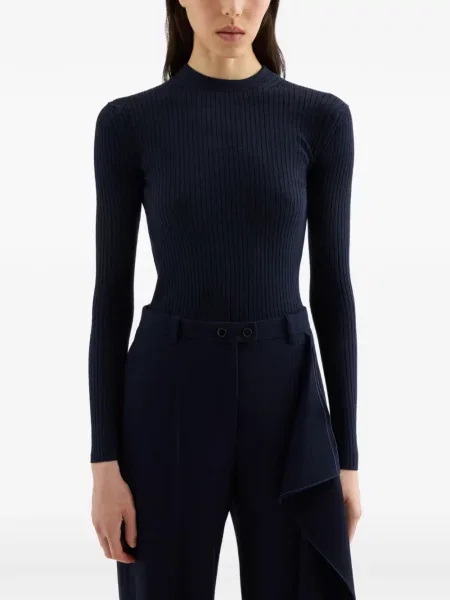 Ușor pulover Jil Sander tricotate albastru