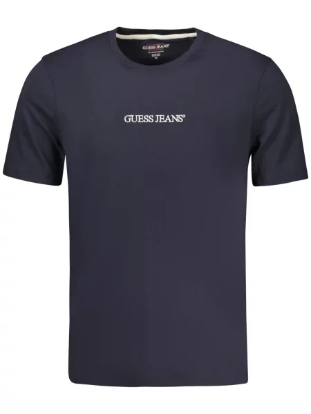Majica Guess Jeans s kratkimi rokavi modra