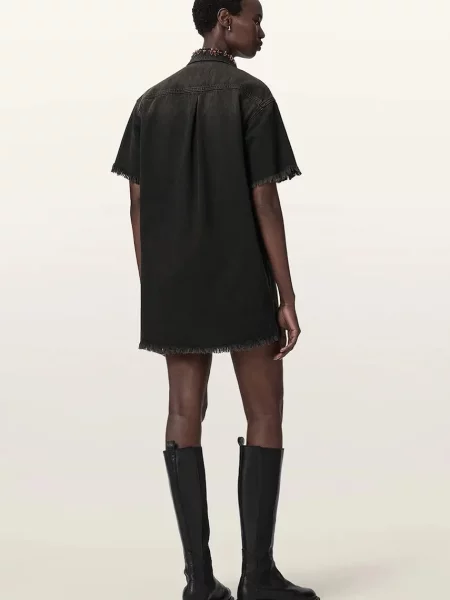AllSaints rochie din denim FILOU maro