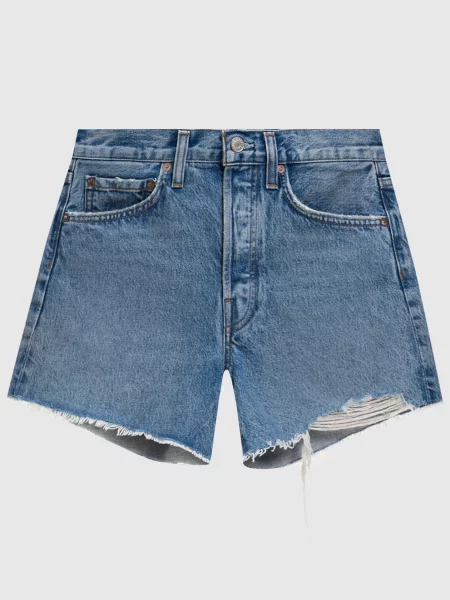 Джинсовые шорты Agolde синие