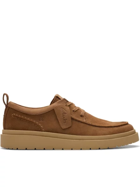 Półbuty Clarks zamszowe brązowe