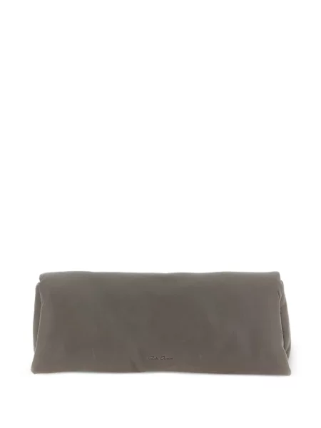 Geantă plic Rick Owens din piele gri